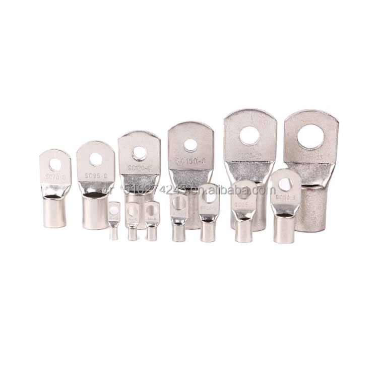 SC JGK Copper Circular Automotive Crimp Terminal Terminals Electrical Connector Power Fittings Grounding Cable Lug Lugs Ferrules