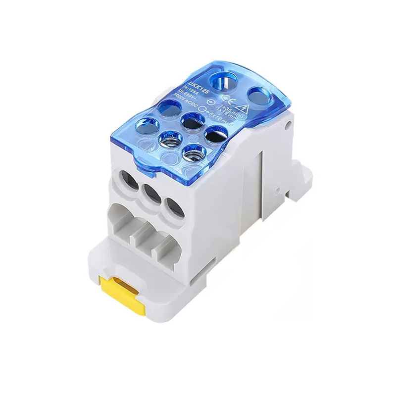 One in Several Out Power Distribution Block UKK Terminal Block Wire Electrical Connector Junction Din Rail Distribution Block