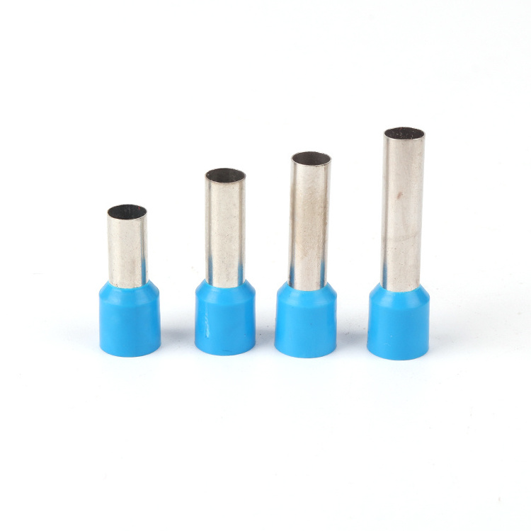 E Type Electrical Bootlace Insulated Tinned Copper Single Wire Ferrules Connector Closed-end Quick Crimp Pin Cord End Terminal