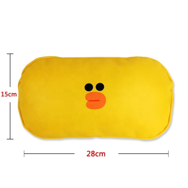 Support customized PU material digital printing Detachable inner liner car seat headrest pillow car Neck Cushion