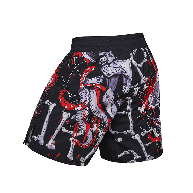 Custom Men's Quick Dry Printed Short Pants Sports Grappling BJJ Martial Arts MMA Shorts