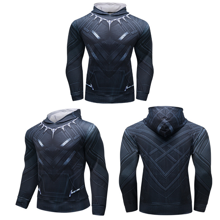 mens cheap blank plain funny spiderman black panther hoodies clothing