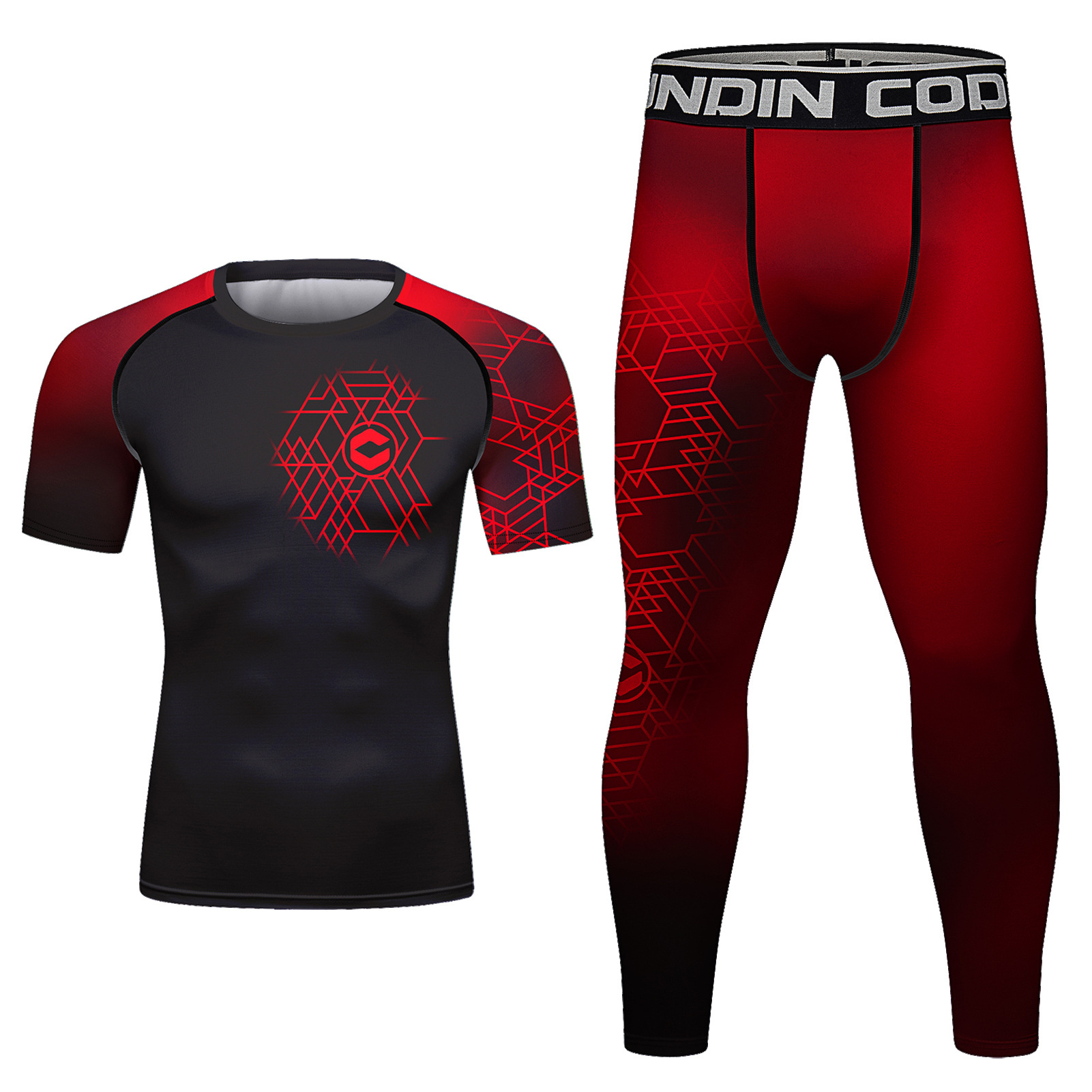 CODY LUNDIN 4 Pieces compression mma rashguard,oem high slits mma shorts,custom sublimated printed mens rash guard