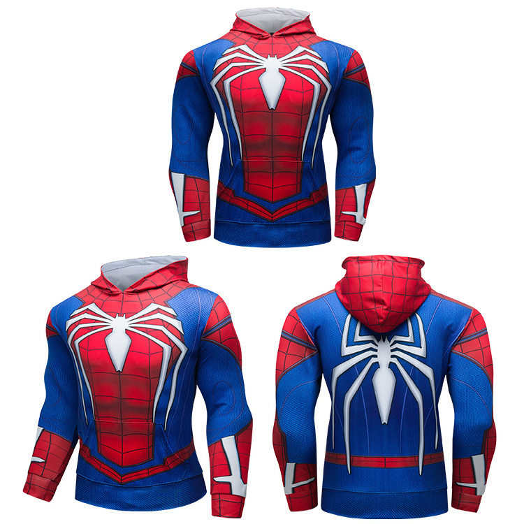 mens cheap blank plain funny spiderman black panther hoodies clothing