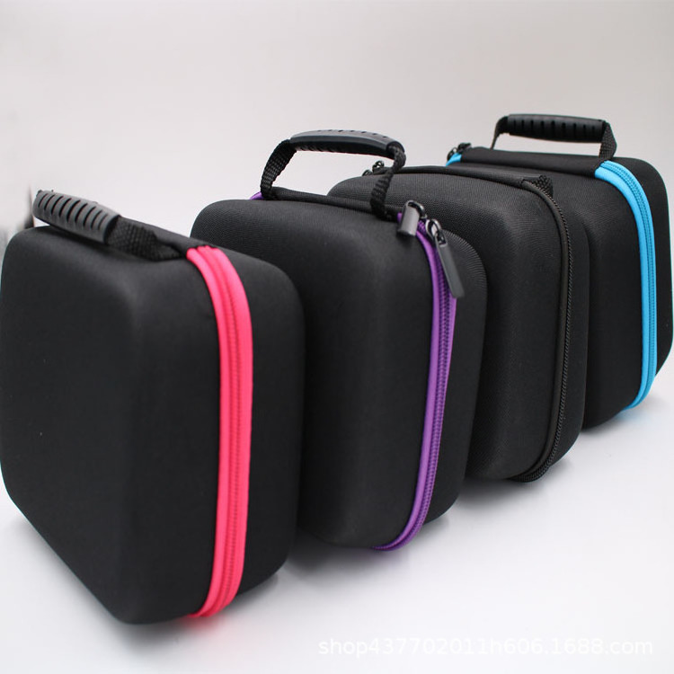 Premium Universal Soft Storage Protects Hard Shell Eva Carrying 15ml Essential Oil Roller Case For Up To 19 Bottles