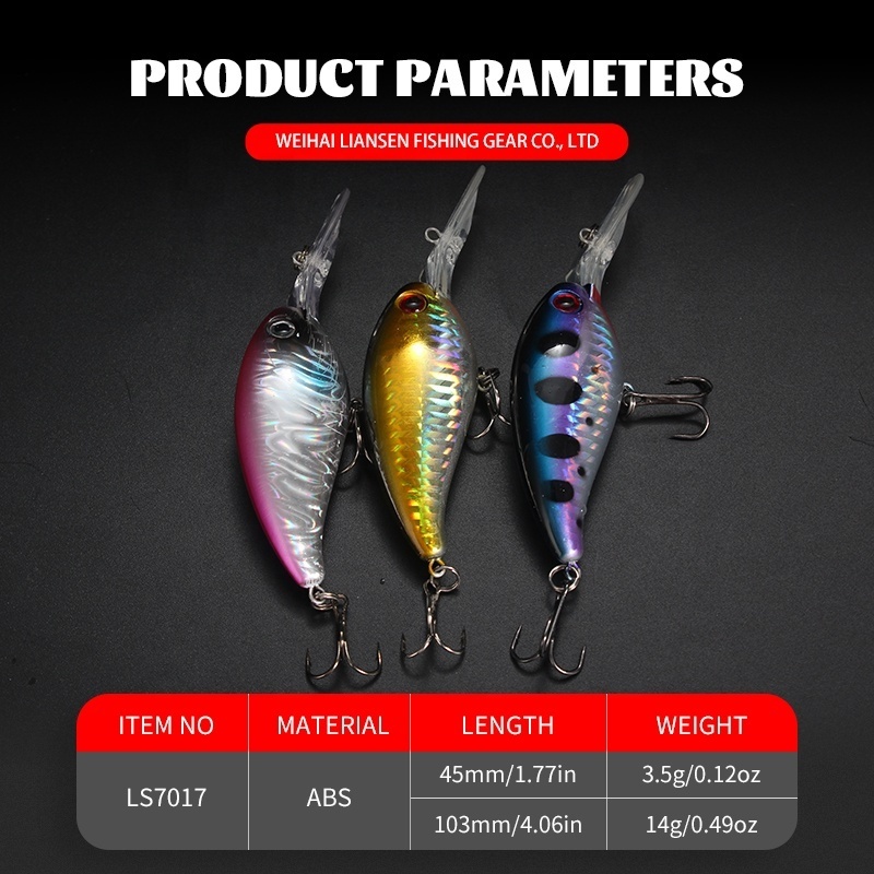 Entice Victory 103mm/14g high-resolution body blank lures crankbait square bill fishing crankbaits