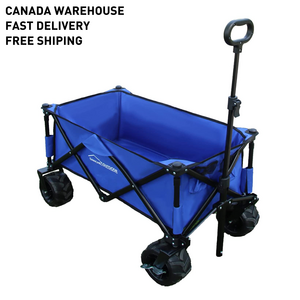 CANADA Warehouse Collapsible Folding Wagons Beach Utility Cart All-Terrain Big Wheels for Grocery Camping Garden DANCHEL OUTDOOR