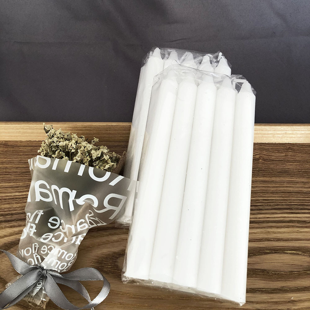 cheap price paraffin wax long white candles velas candles bougies candles