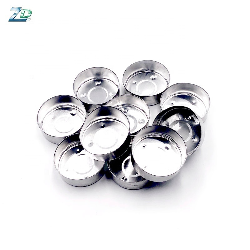 Aluminium Case Tea Light Empty Holder Cup Containers 38x14mm 25mm Long Cotton Candle Wick for Tealight