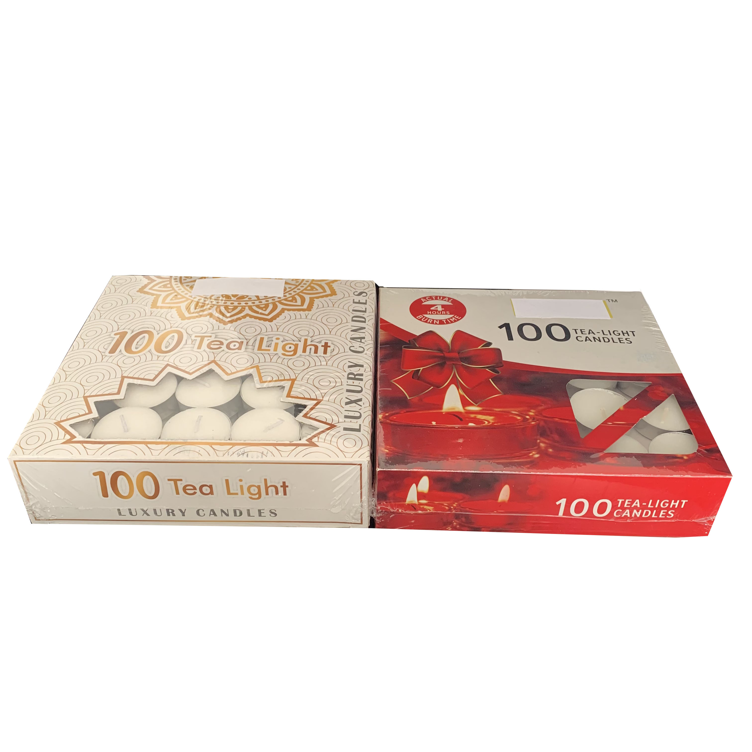 Tea lights 200 pack unscented 6 hour white tealight small candle