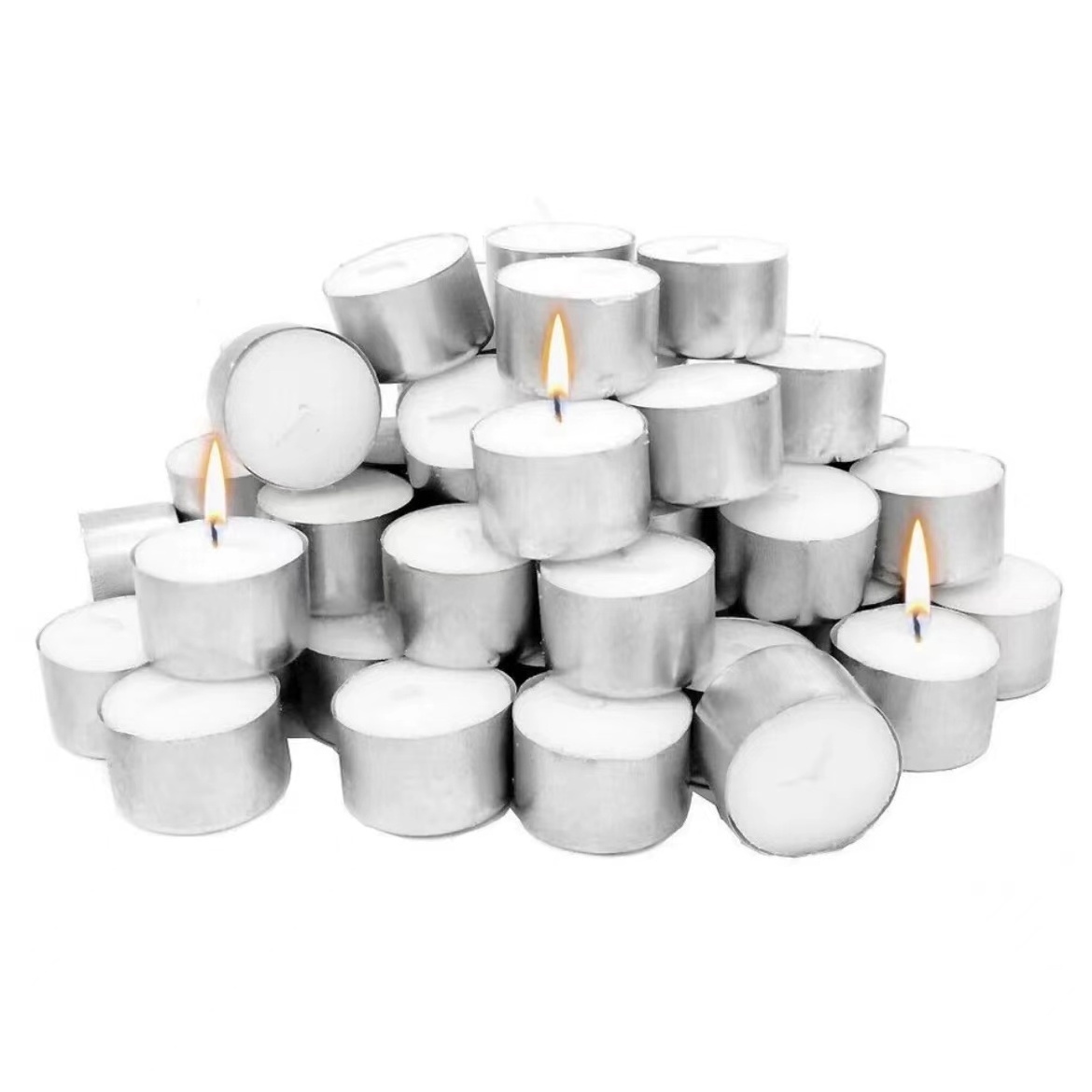 8 hours unscent white cheap mini paraffin tealight candle