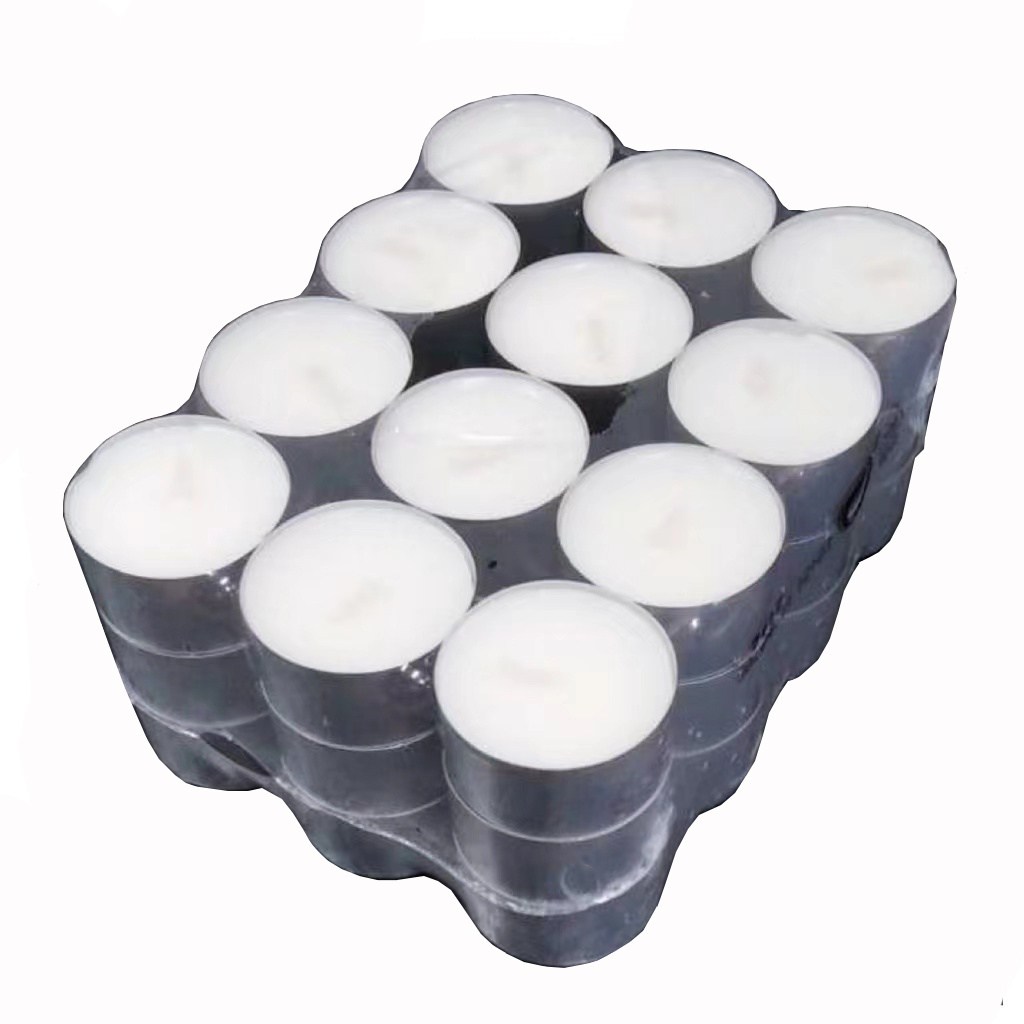 8 hours unscent white cheap mini paraffin tealight candle