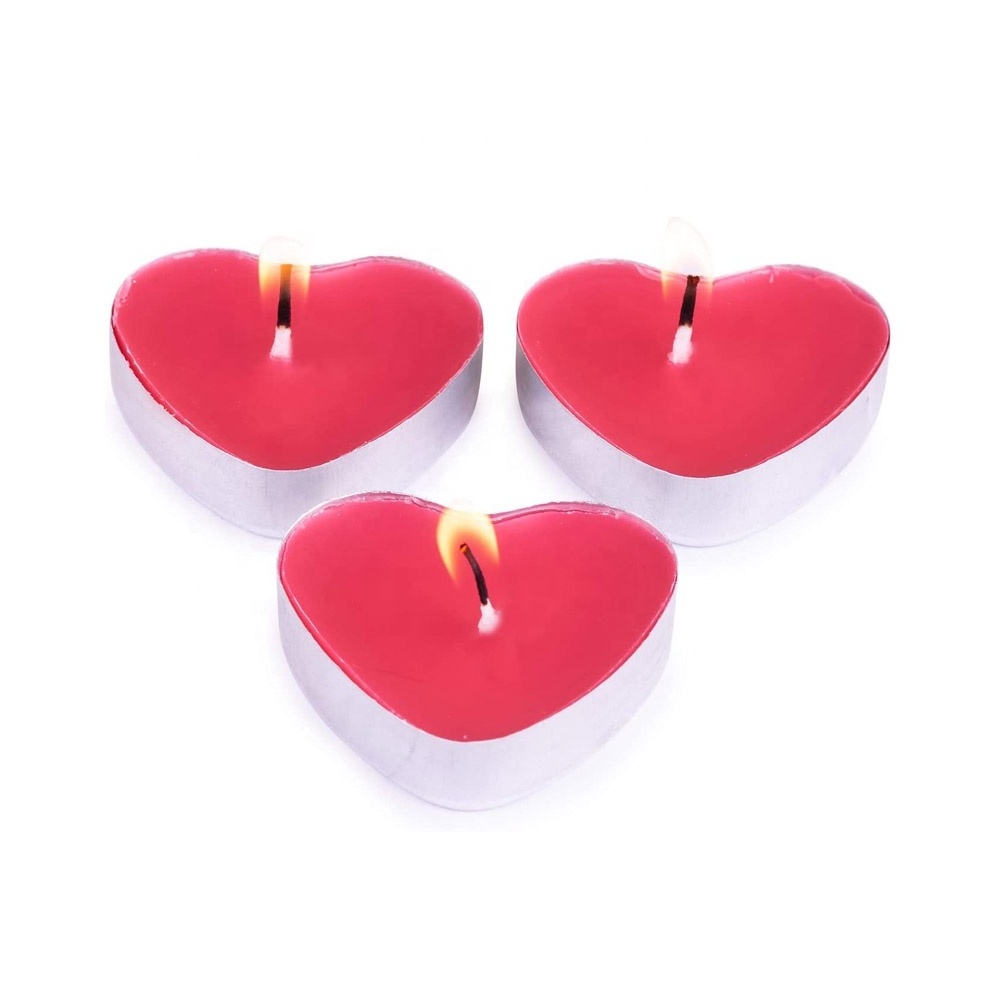 Wholesale Heart Shape Tealight Red Wedding Decorative Candle