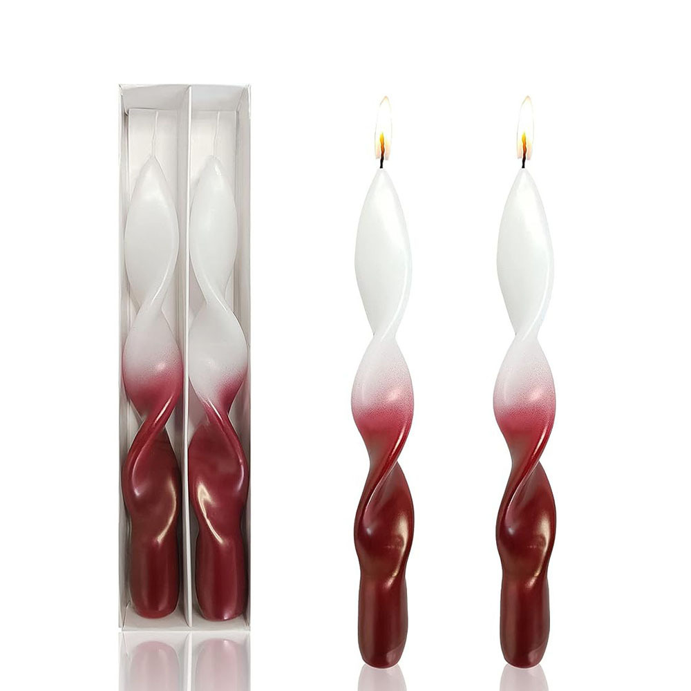 7 Hour Table Stick Wax Candle Luxury Decor Dinner Twisted Candles For Wedding Decorations Party