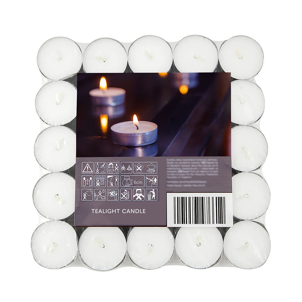 France 10g unscented white mini paraffin wax candle tealight bulk