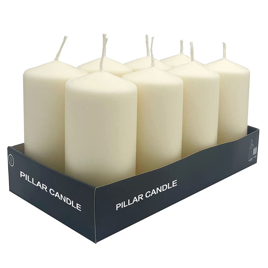 7x20cm tall candle cheap white giant decorative pillar candles