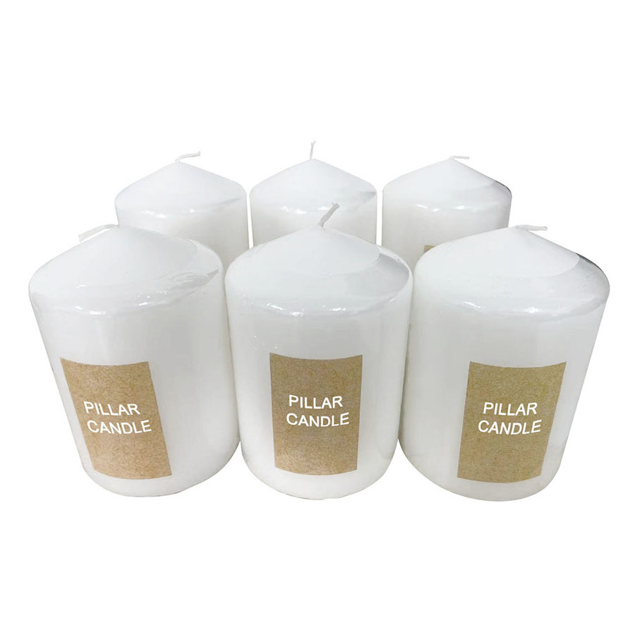 7x20cm tall candle cheap white giant decorative pillar candles