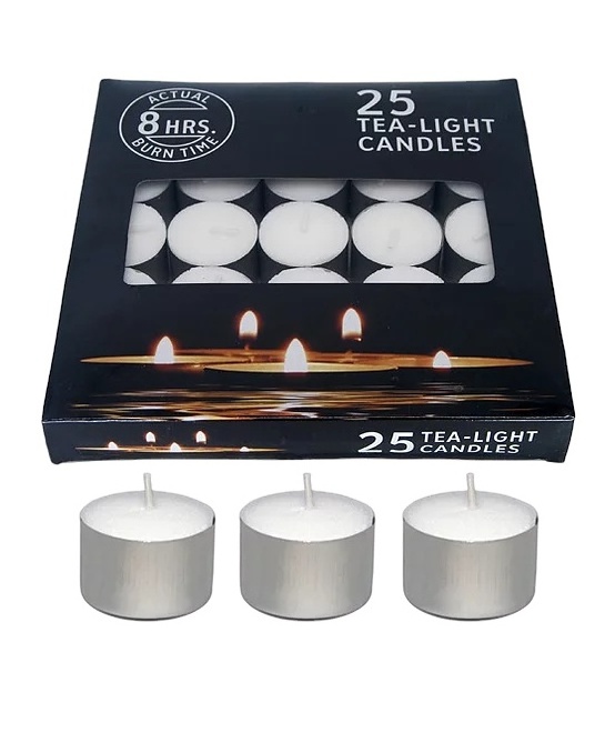 6 Hour Bulk Emergency tealight / White Tealight Candles