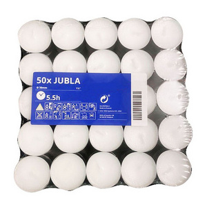 European quality candles bulk pack 200 emergency candle 4 hour burn time white tealight candle