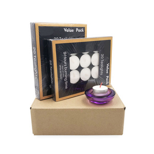 Hot selling set white and color mini scented candle tea light