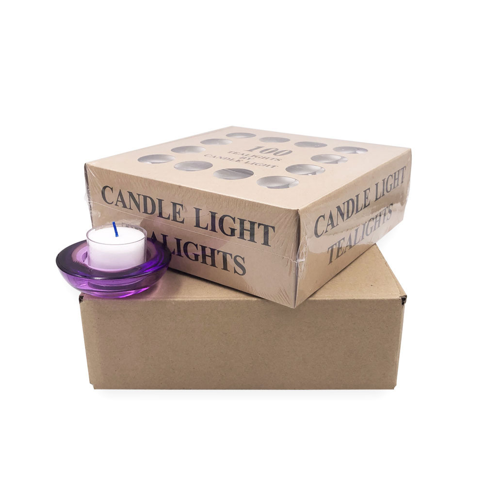 Hot selling set white and color mini scented candle tea light