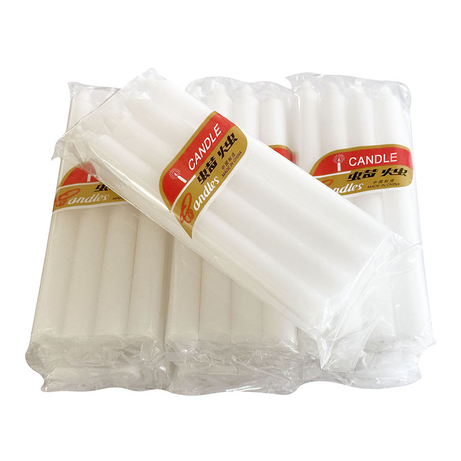 Emergency home lighting candles cheap wax long white candles