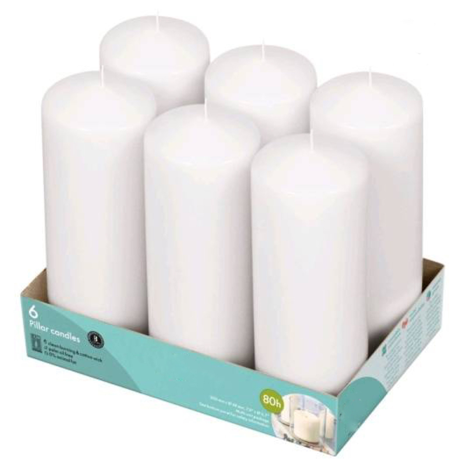 Custom Wedding Candles Roman Pillar Large Candle Wholesale Bulk Ivory White Pillar Wax Candles