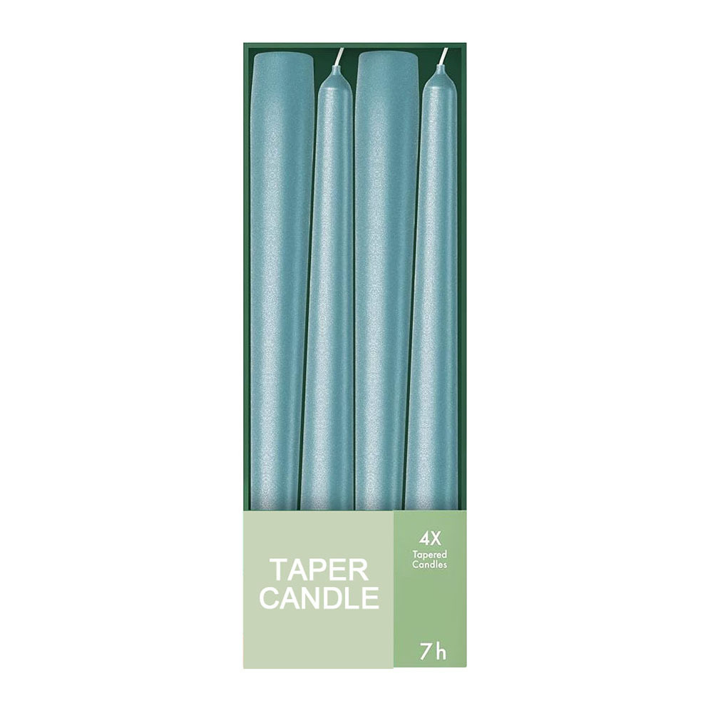 decorative 7 hour burn time white taper candle wholesale