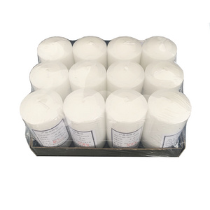 wholesale unscent white big large size pillar candle for church wedding home decoration