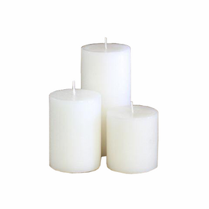 7 dias vela votiva white paraffin wax pillar candles from China candle factory