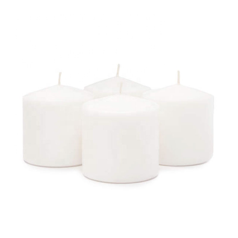 Hot sell white or color large scented church pillar candle