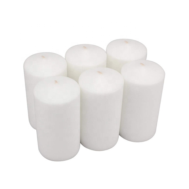 Hot sell white or color large scented church pillar candle