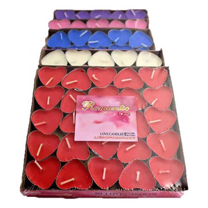 Wholesale Heart Shape Tealight Red Wedding Decorative Candle