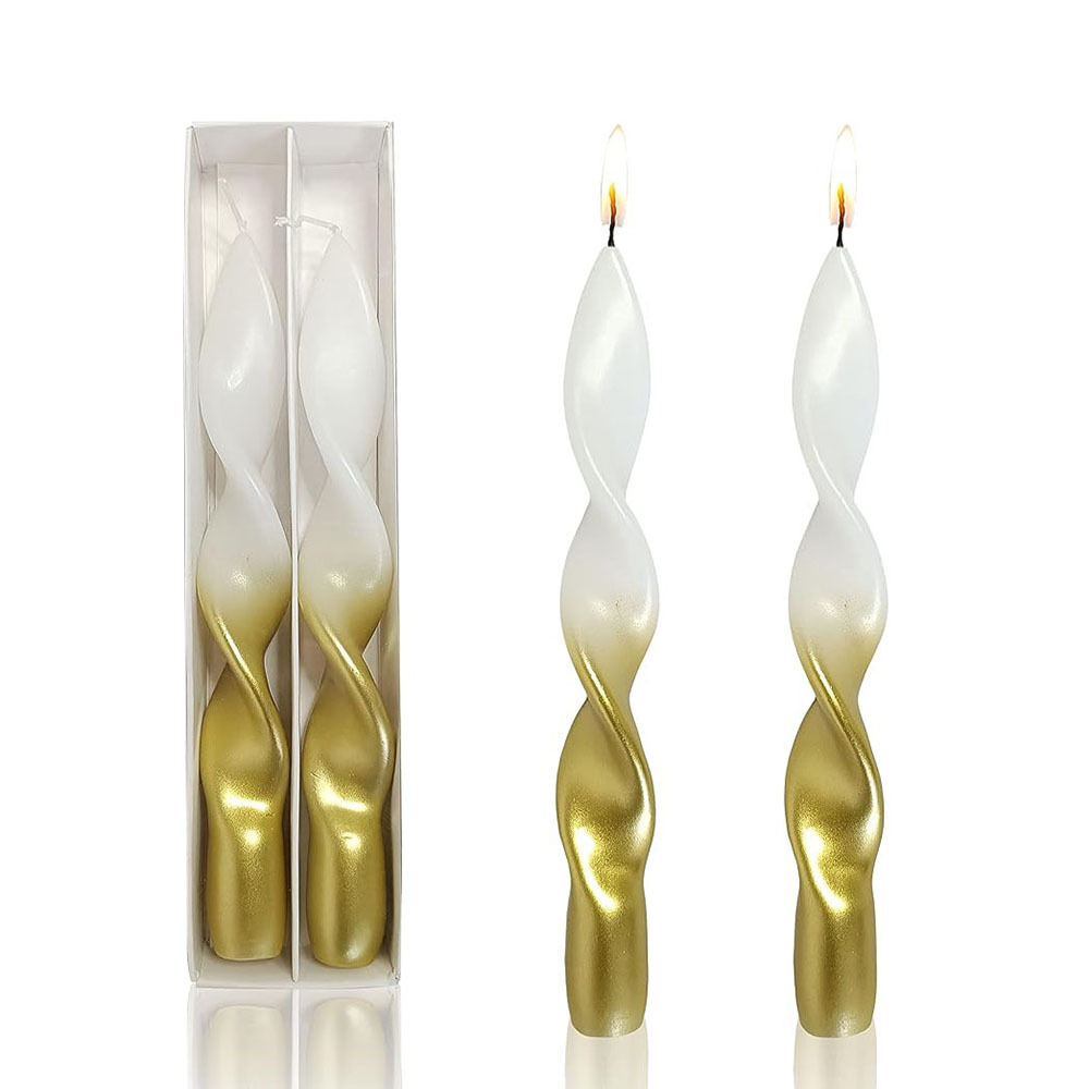 7 Hour Table Stick Wax Candle Luxury Decor Dinner Twisted Candles For Wedding Decorations Party