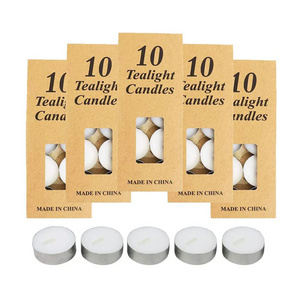 china wholesale decorative cheap white tealight candle 100 tea night lights candles 4