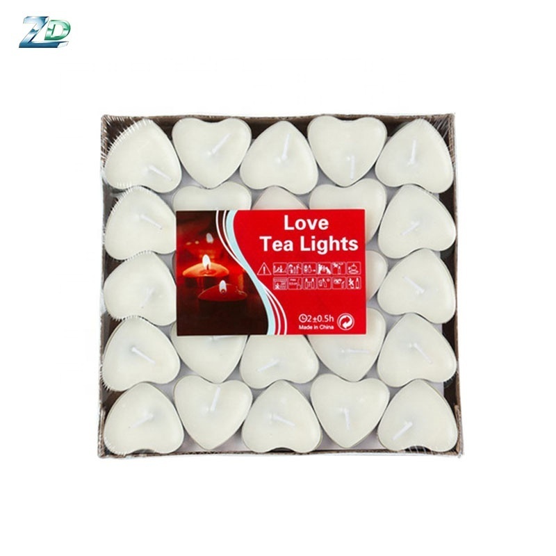 hot sell wedding decorative heart shape love tealight candle