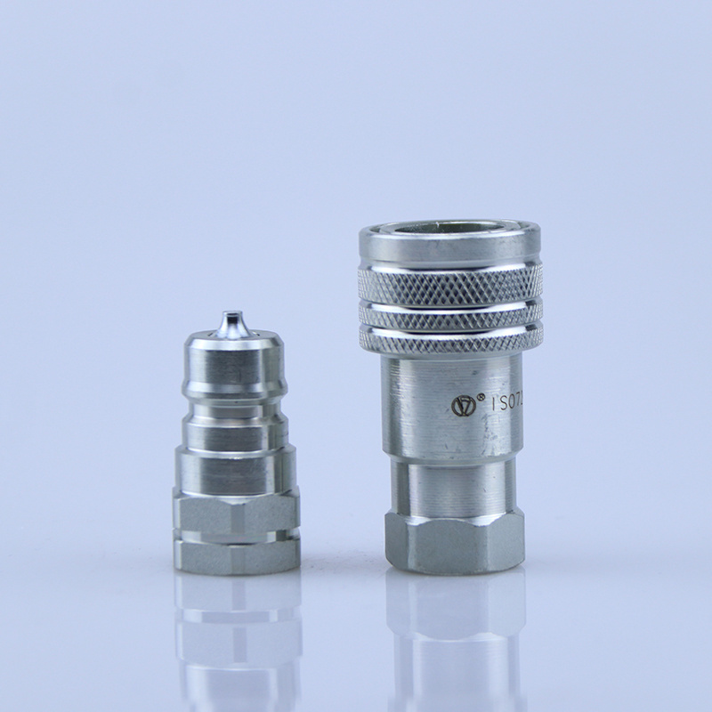 Quick disconnect Hydraulic Fittings quick coupling quick coupler hydraulic hose fittings one shut off way valve quick connector