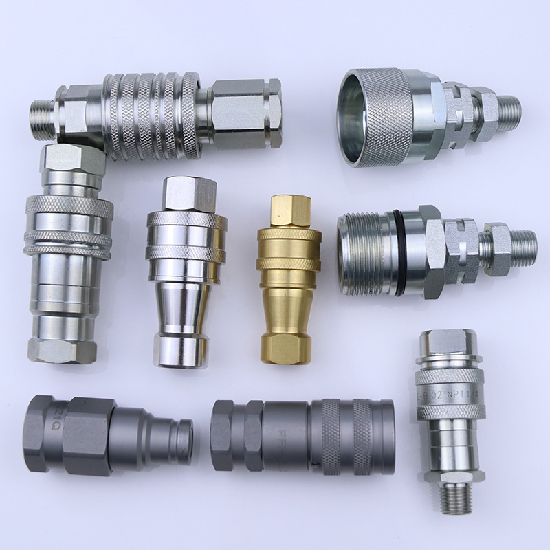 Quick disconnect Hydraulic Fittings quick coupling quick coupler hydraulic hose fittings one shut off way valve quick connector