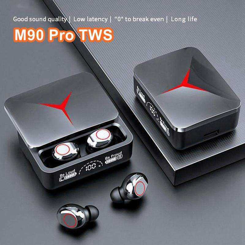 auricular audifono tw m90 pro max auriculaes LED Display powerbank tws v 5.3 blue-tooth In-ear earbuds Wireless earphone