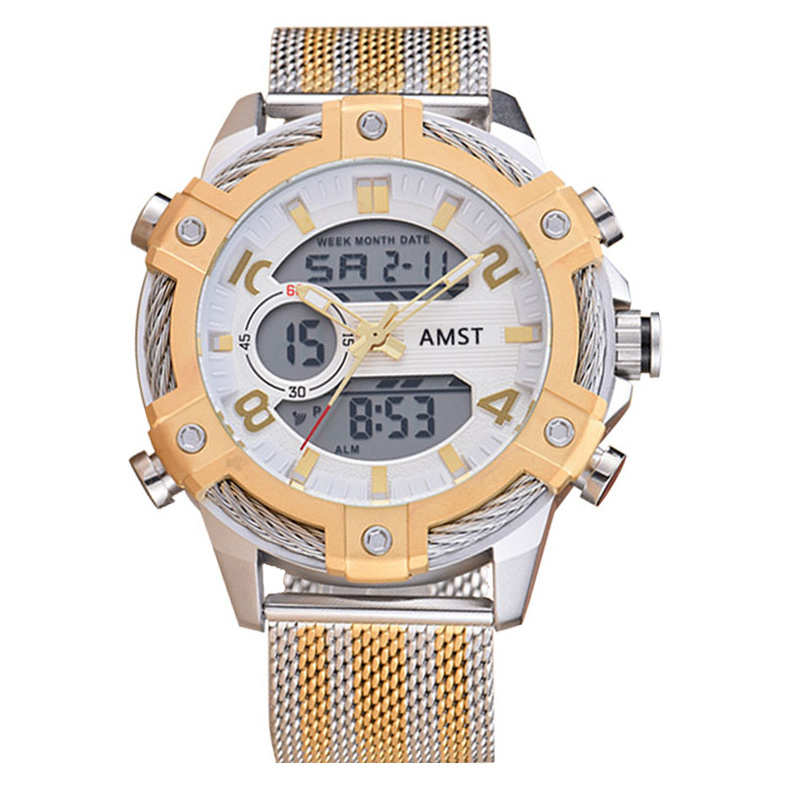 high quality new model AM3032  5ATM water resist japan movt stainless steel digital wrist watch