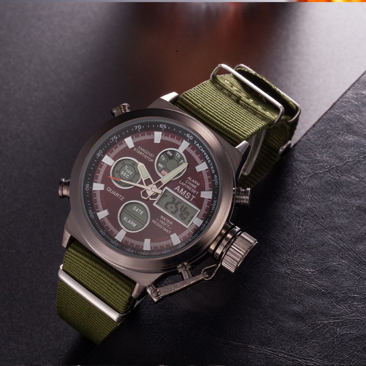 AM3003 hot sell japan movt outdoor sport waterproof digital  men watches with low price