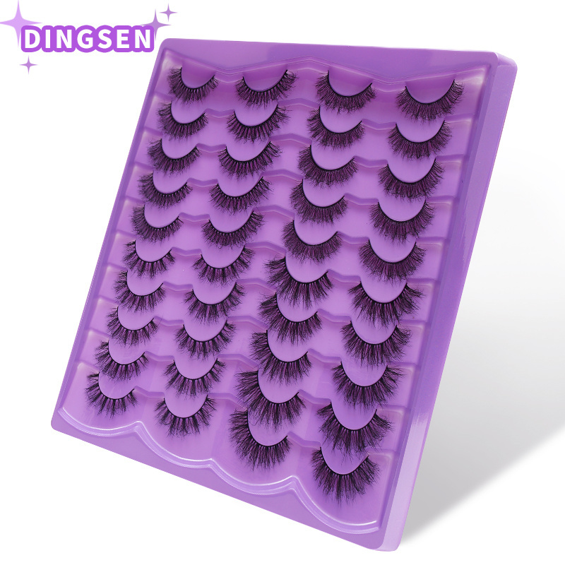 Eye Lashes Wholesale Qingdao Beauty Supplies 20 Pairs Full Strip Eyelashes Lash Extensions Kit Cils Wholesale Lashes