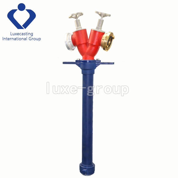 LUXE Gate valve for fire trucks water layflat hose with two diverter and three diverter Hydranten standrohr