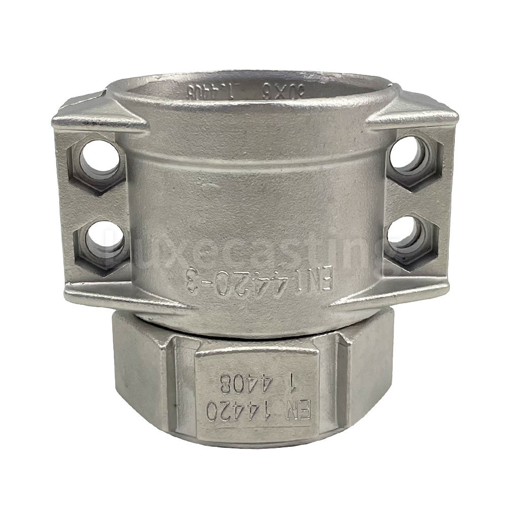 Strong Fittings Pipe Stainless Steel Ss Aluminium Al Din2817 Four Bolt Interlock Universal Hose Metal Safety Clamp