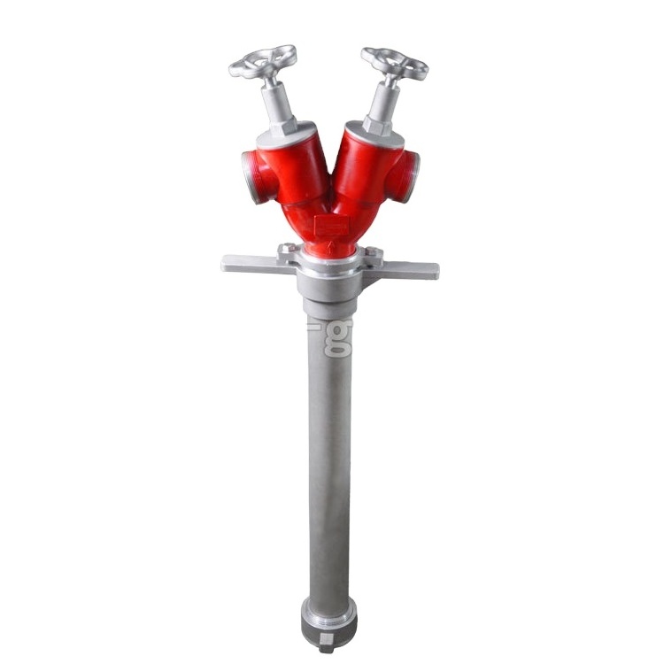 LUXE Gate valve for fire trucks water layflat hose with two diverter and three diverter Hydranten standrohr