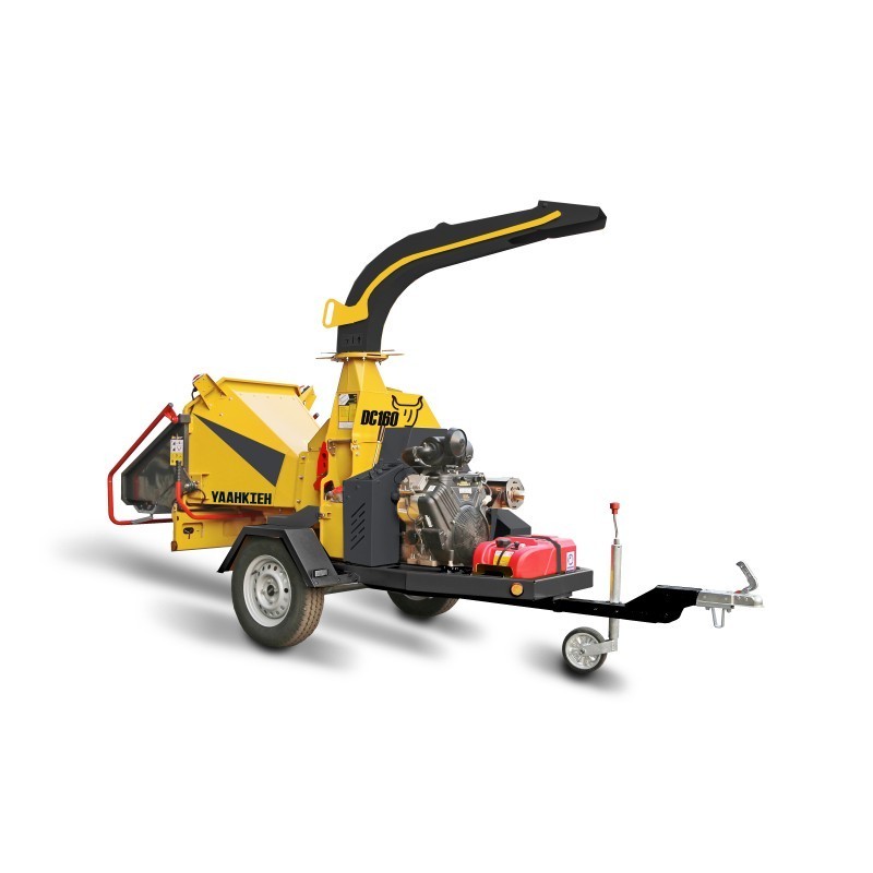 European 6 Inch Brush Chipper Arborist Wood Chipper Forest Tree Shredder Legal Trailer Machinery Petrol Powered For Sale