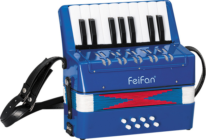 17 key 8 bass newest design and cheap black key piano accordion for sale