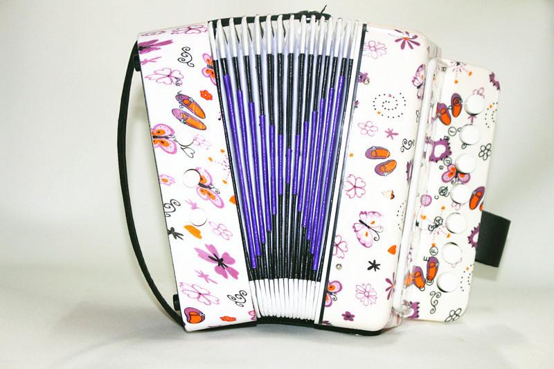 children 7 key 2 bass high quality and cheap button toy accordion in hello kt design for sale