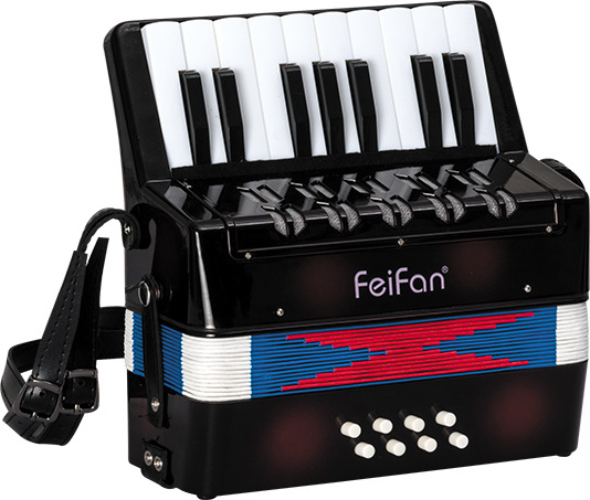 17 key 8 bass newest design and cheap black key piano accordion for sale