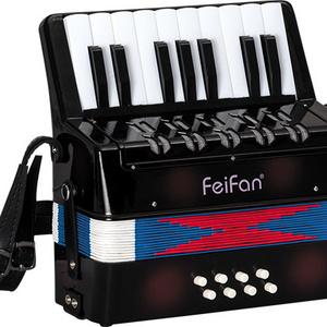 17 key 8 bass newest design and cheap black key piano accordion for sale